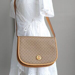 GUCCI Micro GG Monogram Canvas Crossbody Bag
